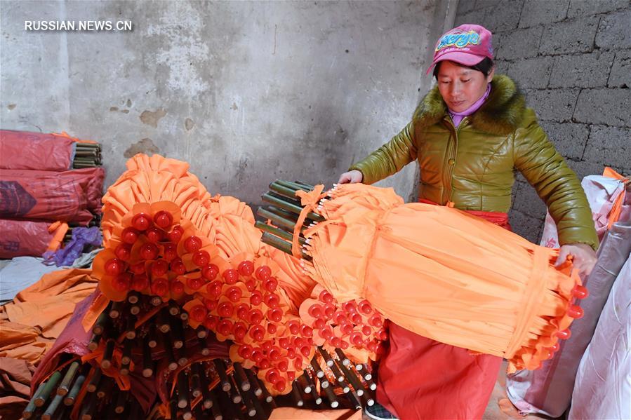 Зонтики из уезда Цзиньсянь -- узнаваемый образ Китая
