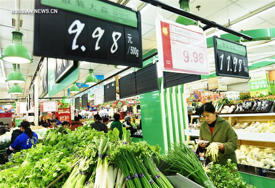 Китайский индекс потребительских цен в ноябре вырос на 2,3 проц 