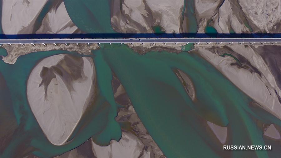 "Зеленый мост" через Брахмапутру в Тибете