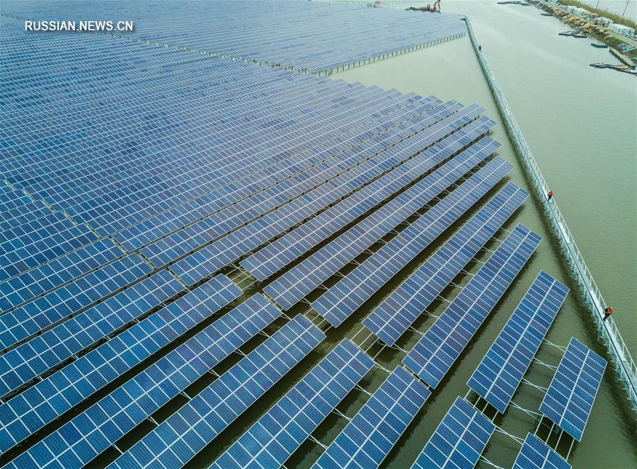 На востоке Китая в эксплуатацию сдали новые солнечные электростанции