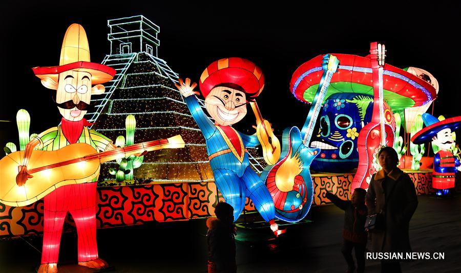 Международный фестиваль фонарей "Один пояс, один путь" в Ханьчэне