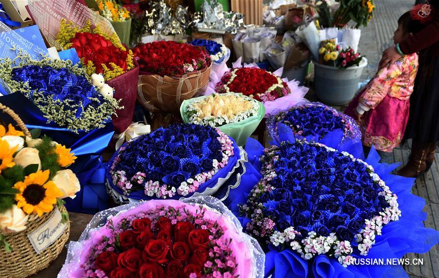 Живые цветы из провинции Юньнань