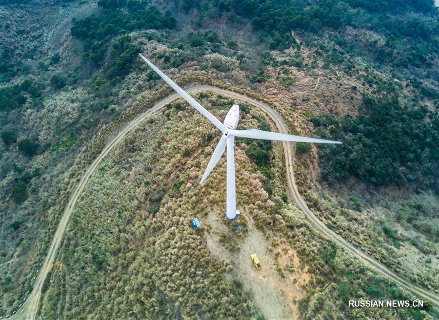 Ветряная электростанция на юге провинции Чжэцзян установила новый рекорд производства электроэнергии