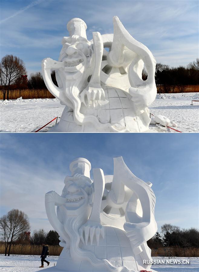 Харбин: снежные скульптуры сдаются весне