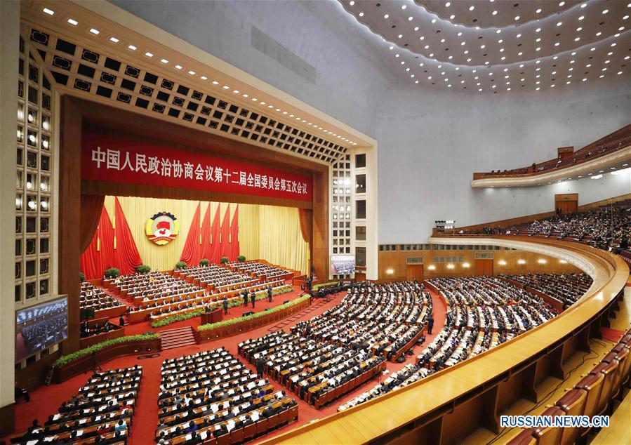 （两会·政协开幕）（3）全国政协十二届五次会议在京开幕