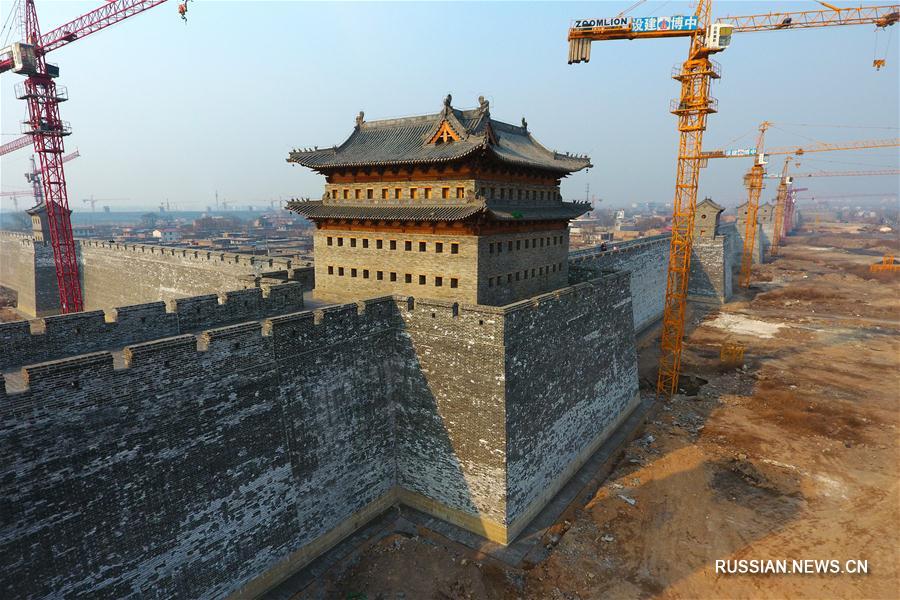 Реконструкция древней городской стены в Тайюане