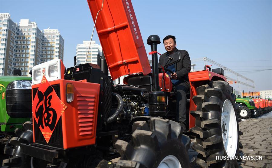 Сельхозтехника ждет начала весенних полевых работ в Хэйлунцзяне