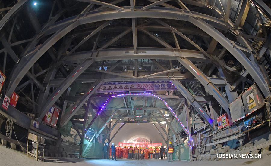 В провинции Ляонин проложен новый туннель скоростной железной дороги