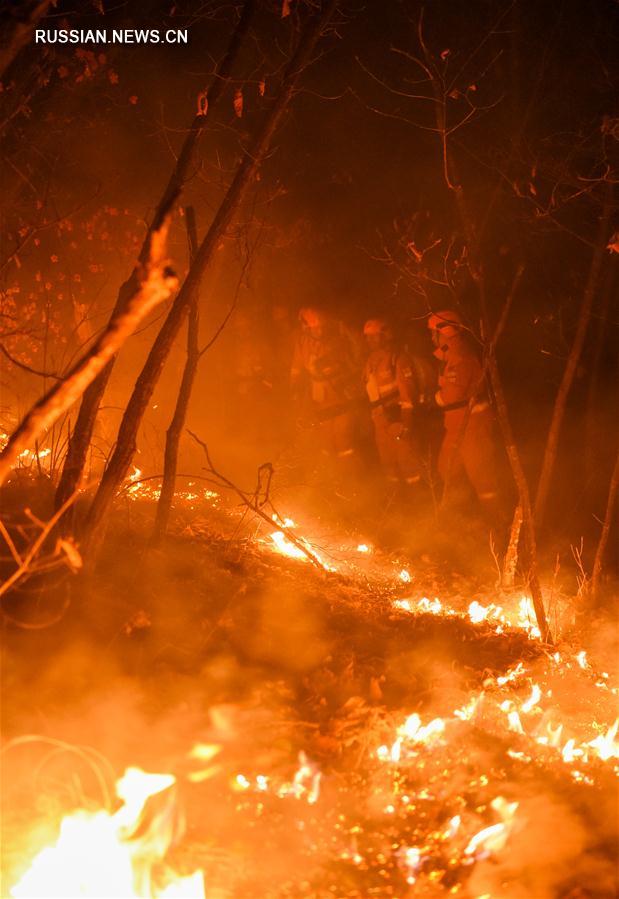 Внутренняя Монголия продолжает бороться с лесными пожарами
