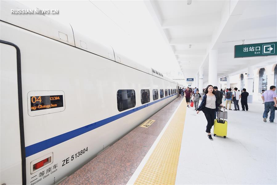 Официальное открытие движения по железной дороге Чанчунь -- Байчэн -- Улан-Хото 