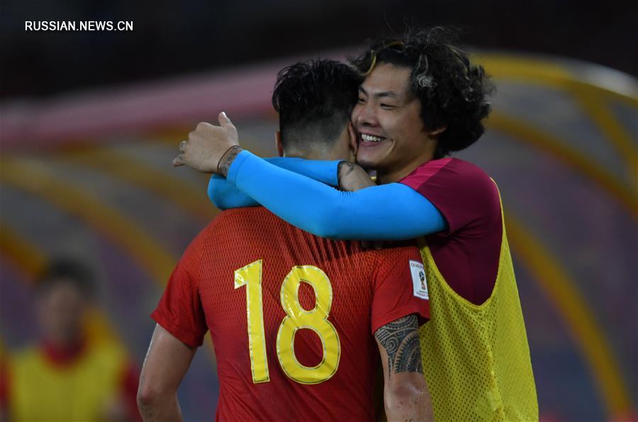 Сборная Китая обыграла команду Узбекистана в отборе ЧМ-2018