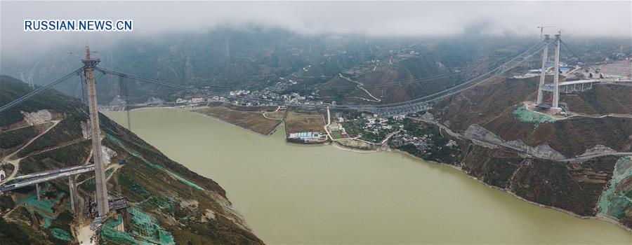Продолжается строительство "моста номер 1 в Сычуани и  Тибете"