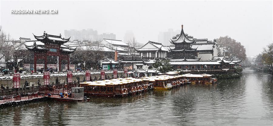 Снегопады в Китае продолжаются