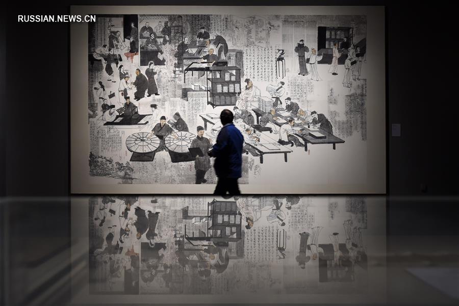 Открытие выставки "Тысяча лет китайской цветной ксилографии" в Ханчжоу