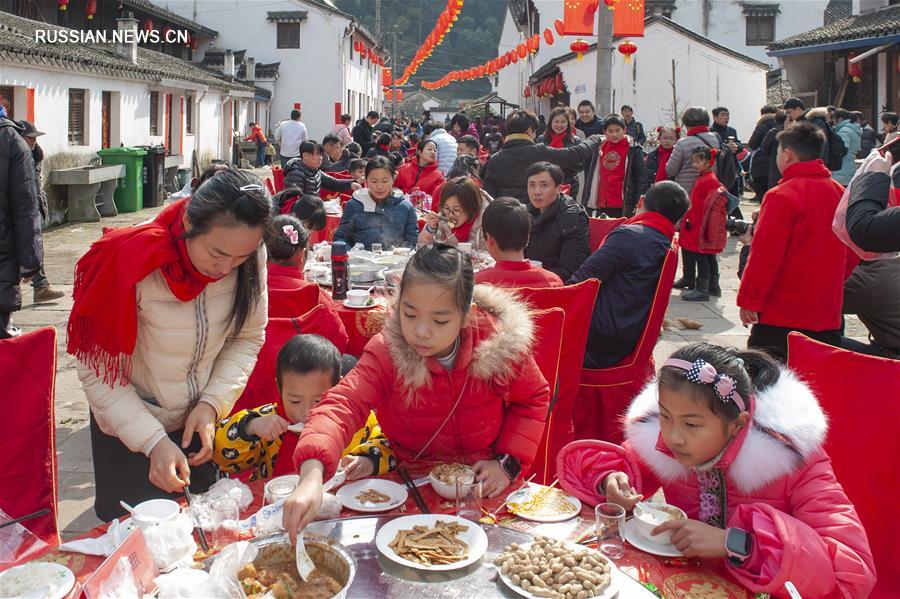 Встреча праздника Весны в древней деревеньке