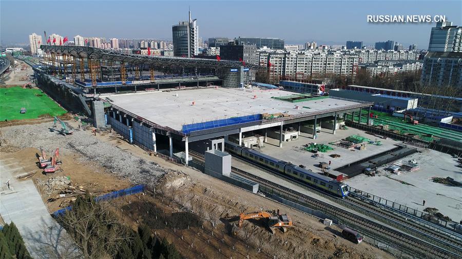 13-й линия Пекинского метро перенесена внутрь станции "Цинхэ" ВСЖД Пекин -- Чжанцзякоу