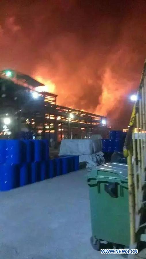 #（突发事件）（4）江苏南京一化工厂发生火灾
