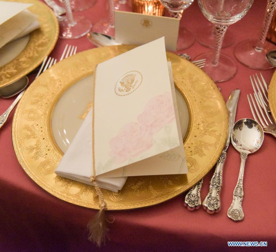 US-WASHINGTON-STATE DINNER