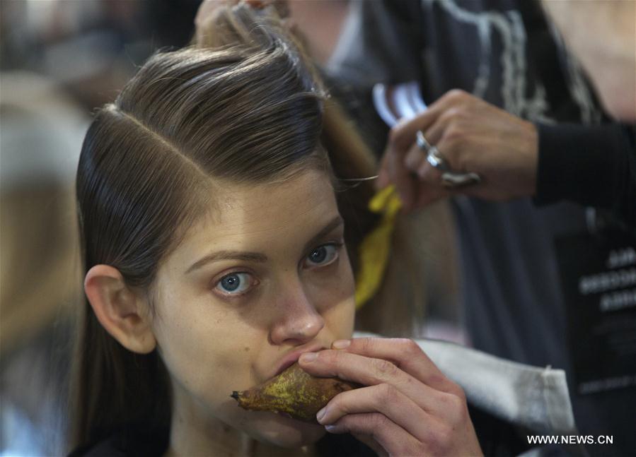 ITALY-MILAN-FASHION WEEK-DIESEL BLACK GOLD-BACKSTAGE