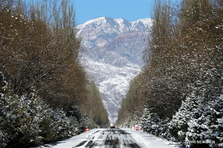 CHINA-YINCHUAN-SNOW-SCENERY(CN)*