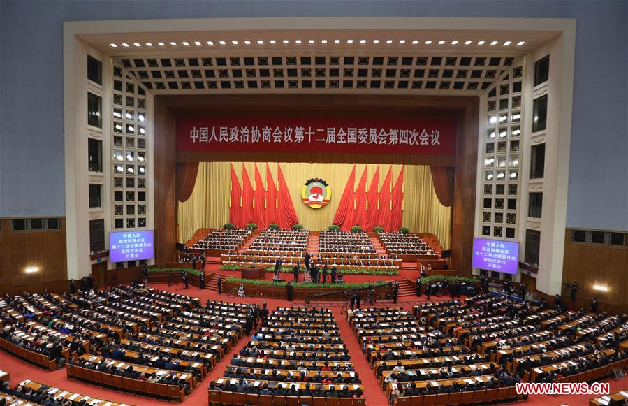 （两会·政协开幕）全国政协十二届四次会议在京开幕