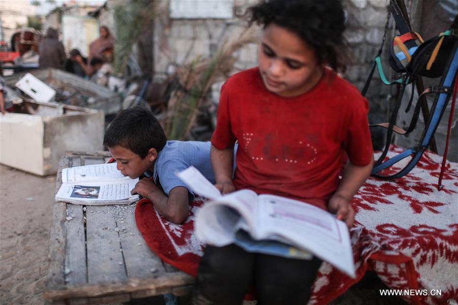 MIDEAST-GAZA-WORLD-BOOK-DAY