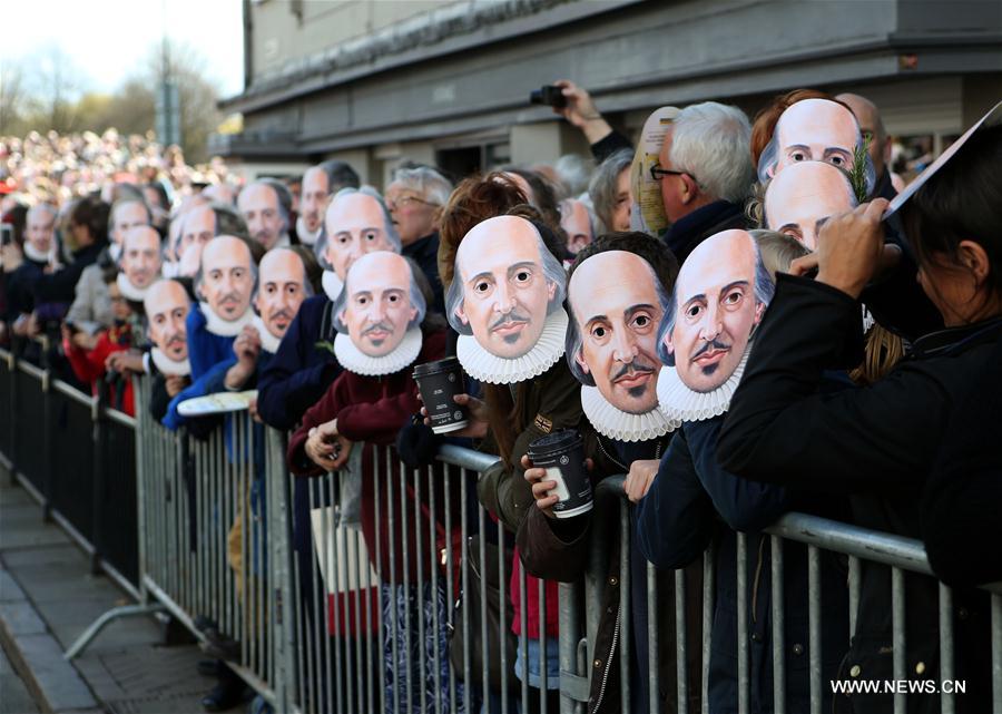 BRITAIN-STRATFORD-UPON-AVON-WILLIAM SHAKESPEARE-400TH ANNIVERSARY