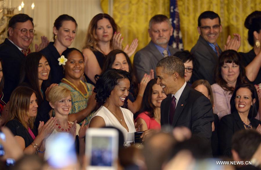 U.S-WASHINGTON D.C-OBAMA-TEACHER OF THE YEAR