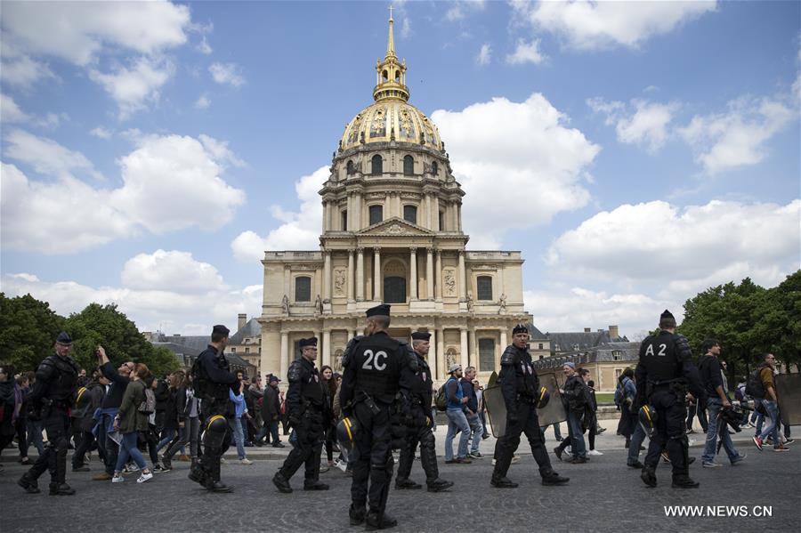 （国际）（2）法国反对劳动法改革游行引发暴力冲突