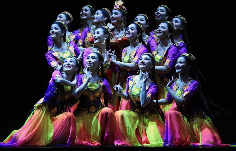 （XHDW）（4）歌舞剧《丝路上的中国梦·永远的麦西热甫》在哈萨克斯坦首演