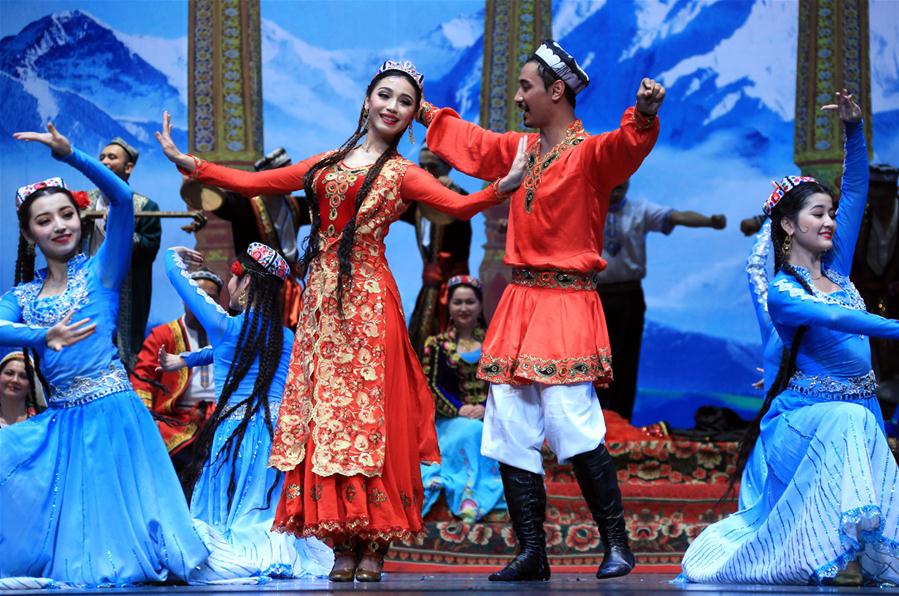 （XHDW）（2）歌舞剧《丝路上的中国梦·永远的麦西热甫》在哈萨克斯坦首演