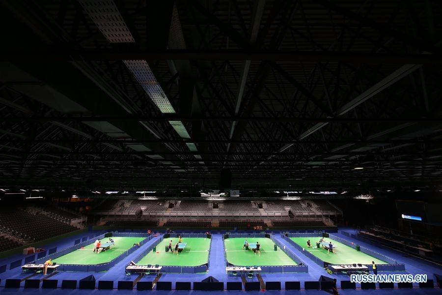 （里约奥运会）（2）中国乒乓球队首次适应比赛场地