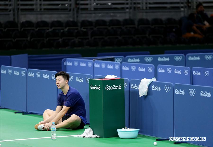 （里约奥运会）（5）中国乒乓球队首次适应比赛场地