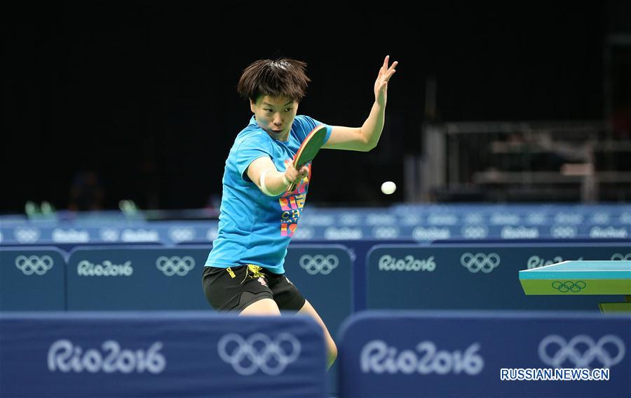 （里约奥运会）（6）中国乒乓球队首次适应比赛场地