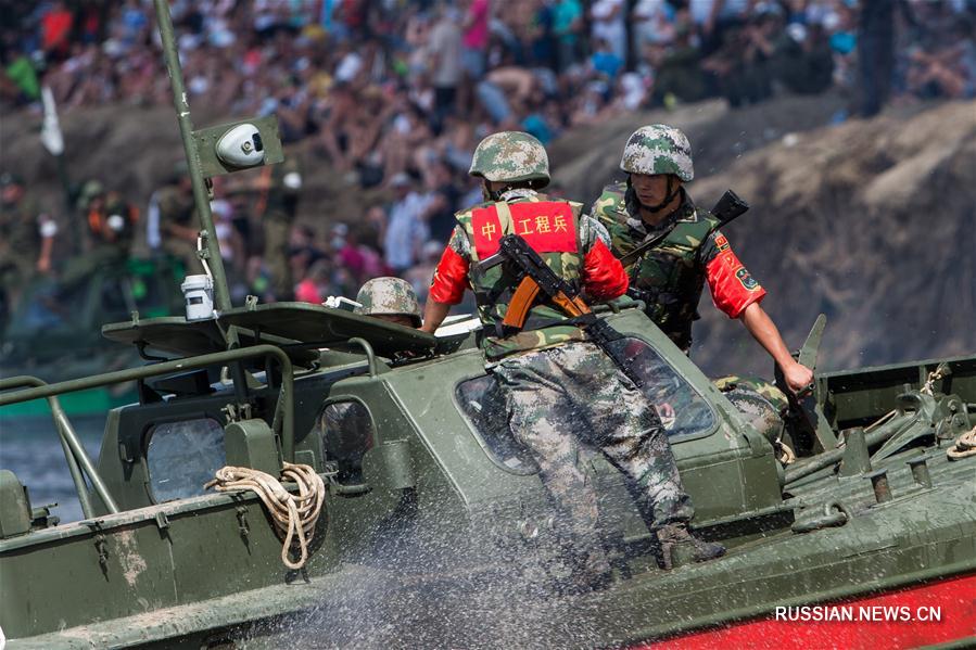 Китайская команда заняла второе место в соревнованиях "Открытая вода" в рамках Международных армейских игр -- 2016