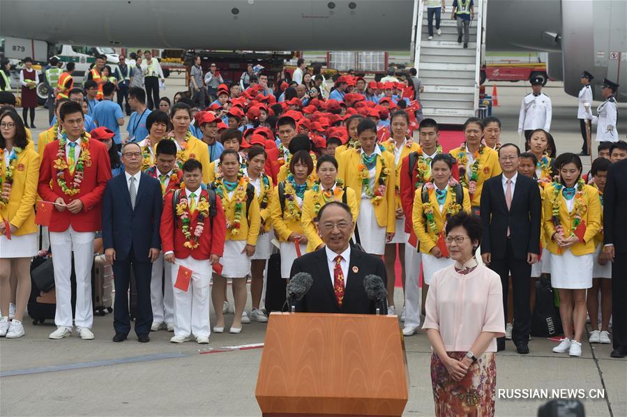 В Сянган прибыла делегация олимпийцев из внутренних районов Китая