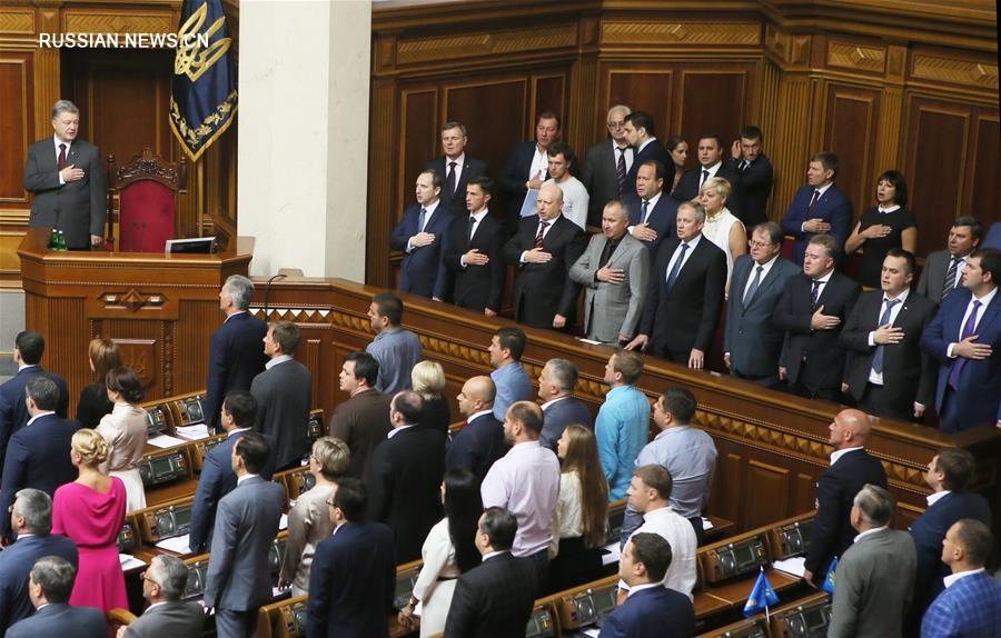 Президент Украины выступил в Верховной раде с ежегодным посланием