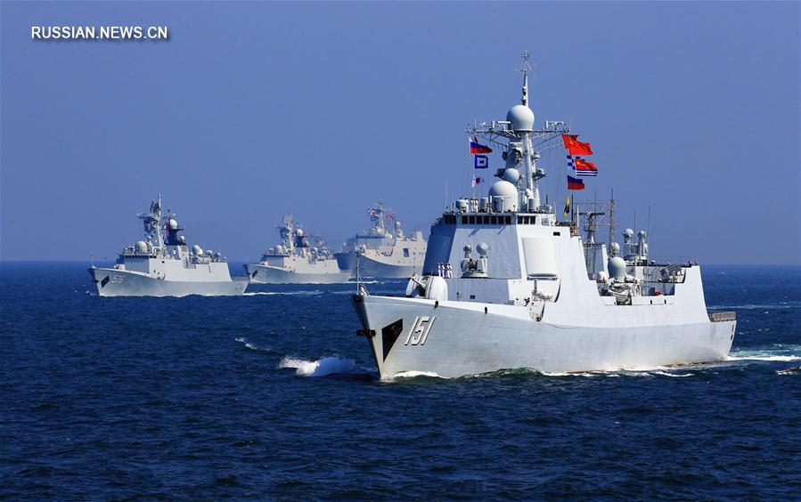 Завершились совместные китайско-российские военные учения "Морское взаимодействие-2016"