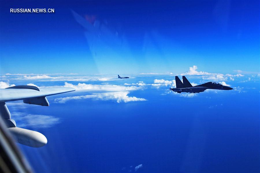 ВВС НОАК провели учения в международном воздушном пространстве над Тихим океаном