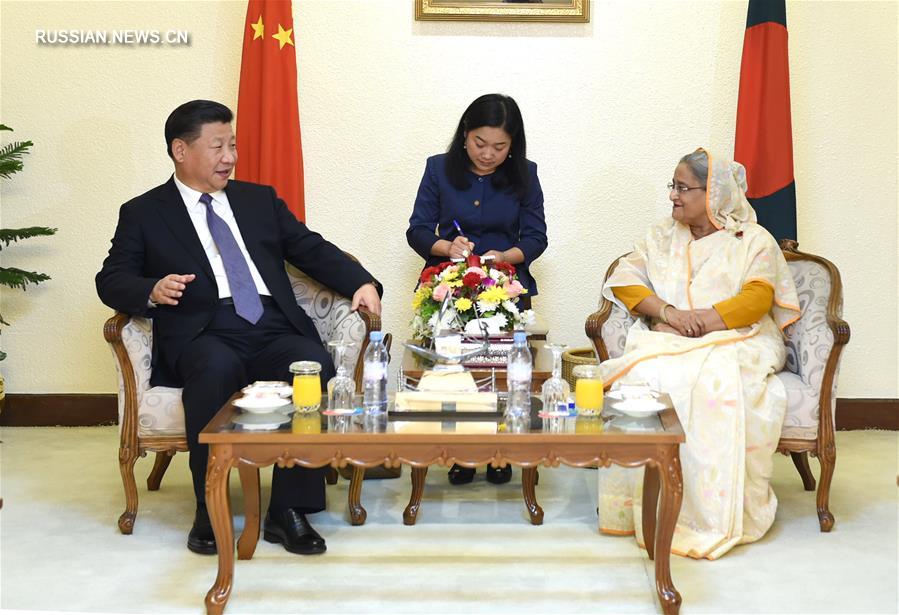 Си Цзиньпин провел переговоры с премьер-министром Бангладеш Шейх Хасиной