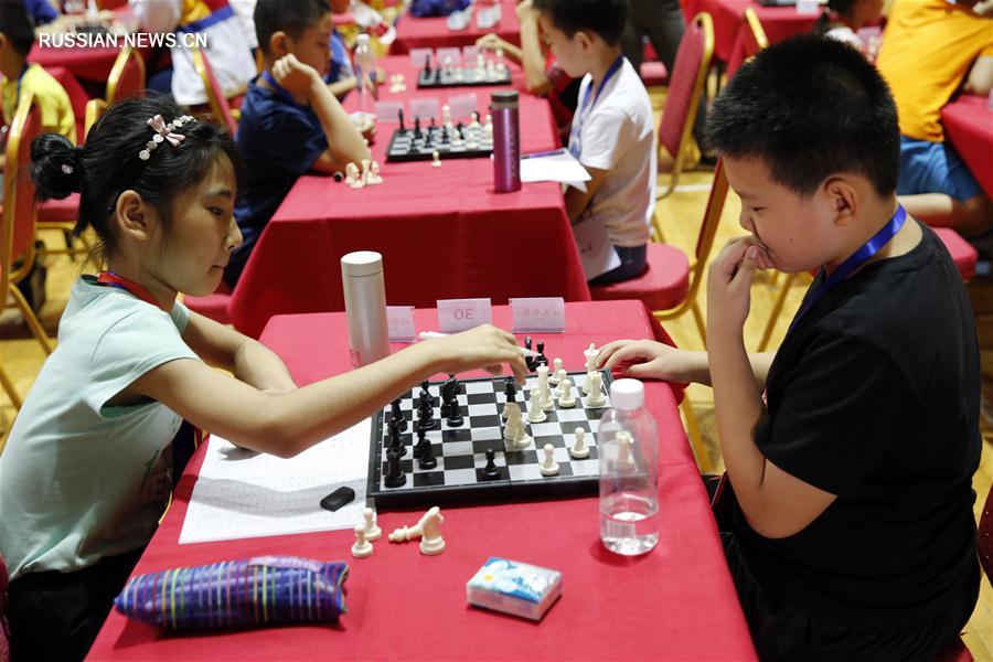 Школьный шахматный турнир в Пекине 