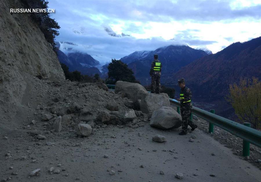 Землетрясение магнитудой 6,9 произошло в тибетском уезде Милинь 