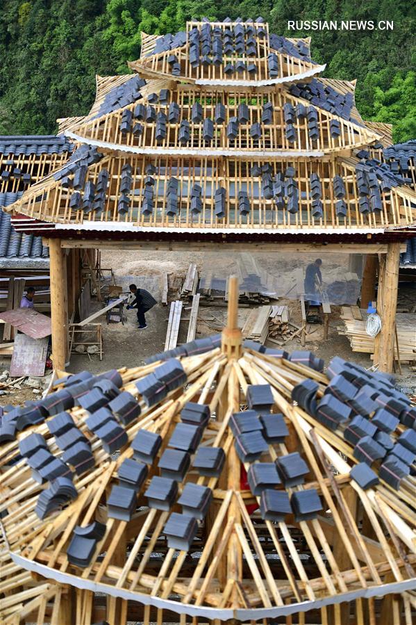 Новый жилой комплекс в традиционном стиле для малоимущих семей в провинции Хубэй