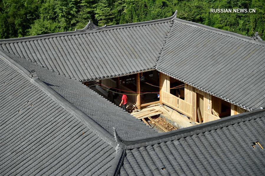 Новый жилой комплекс в традиционном стиле для малоимущих семей в провинции Хубэй