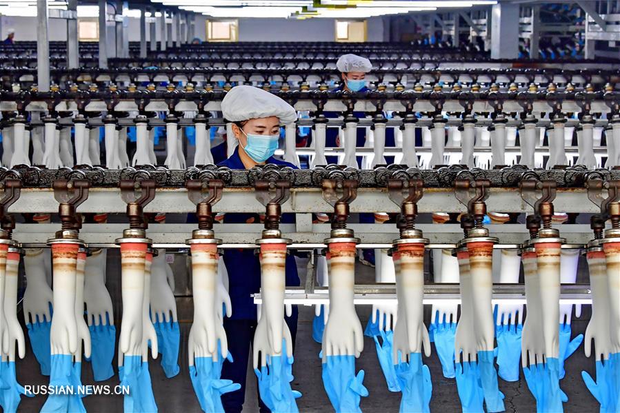 13 млрд медицинских перчаток в год производят в уезде Луаньнань