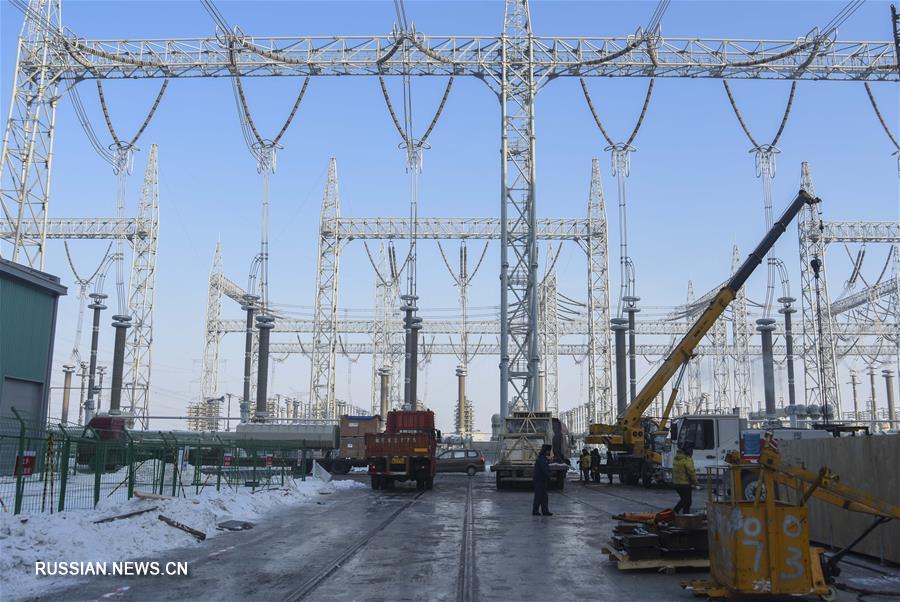 Строительство сверхвысоковольтной ЛЭП постоянного тока 1100 кВ Чанцзи -- Гуцюань вошло в завершающую стадию