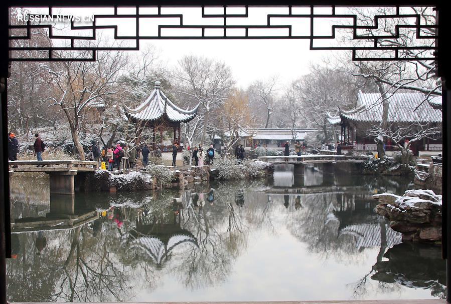Новогодний снег в Китае