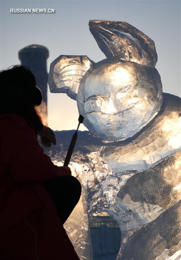 Международный конкурс ледяных скульптур продолжается в Харбине