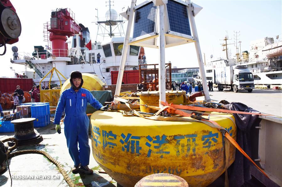 Научно-исследовательское судно "Кэсюэ" завершило миссию в западной части Тихого океана и вернулось в Циндао