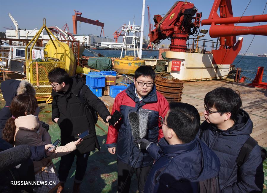 Научно-исследовательское судно "Кэсюэ" завершило миссию в западной части Тихого океана и вернулось в Циндао